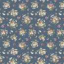 Wild Flowers Petite Floral Blue Fabric