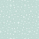 Peppermint & Pine - Snowflake - Sky - Yardage