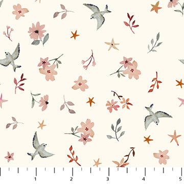 Blossom Breeze RC91022-11 Cream Fabric