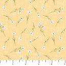 Humblebee Tossed Floral Yellow Fabric