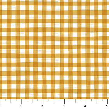 Humblebee Gingham Yellow Fabric