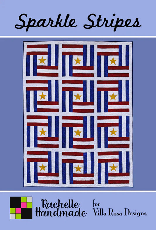 Postcard Pattern Sparkle Stripes