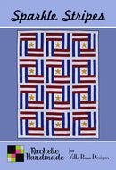 Postcard Pattern Sparkle Stripes