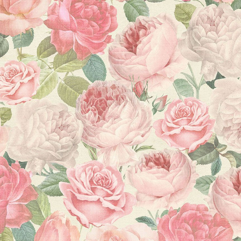 Jardin Digital Packed Jardin Roses Fabric