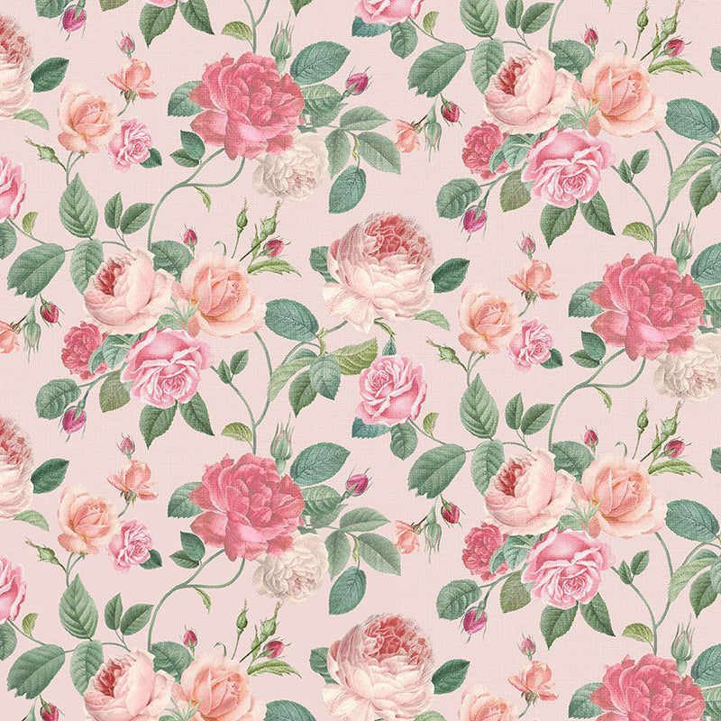 Jardin Digital Rose Jardin Bouquets Fabric