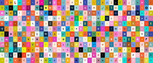 Selvedge Magic Letters Yardage