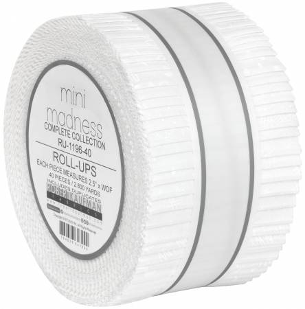 Mini Madness White Roll-Ups 2.5" Strips