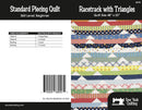 Racetrack with Triangles Quilt 48" x 52"