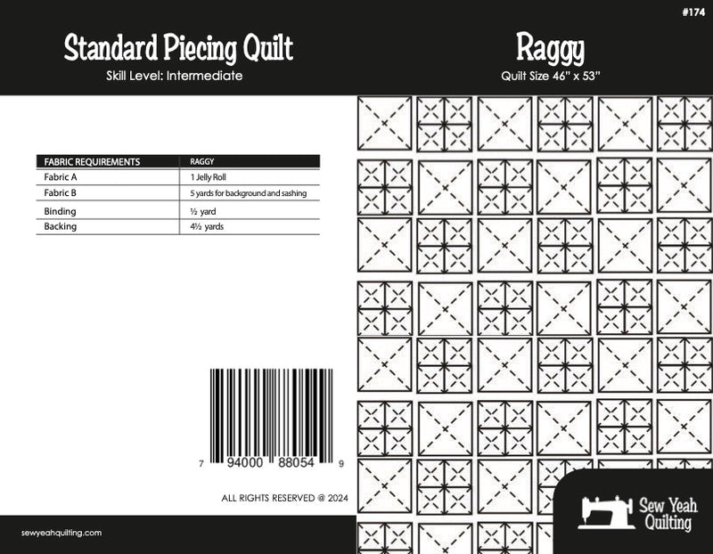 Raggy Quilt 46" x 53"