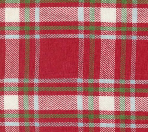 Christmas Red Plaid 16" Toweling Fabric