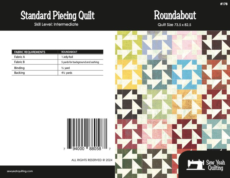 Roundabout Quilt 73.5" x 82.5"