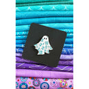 Blue Quilt Ghost Enamel Pin