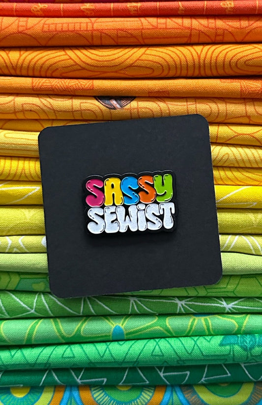 Sassy Sewist  - Enamel Pin - by Sassafrass Lane