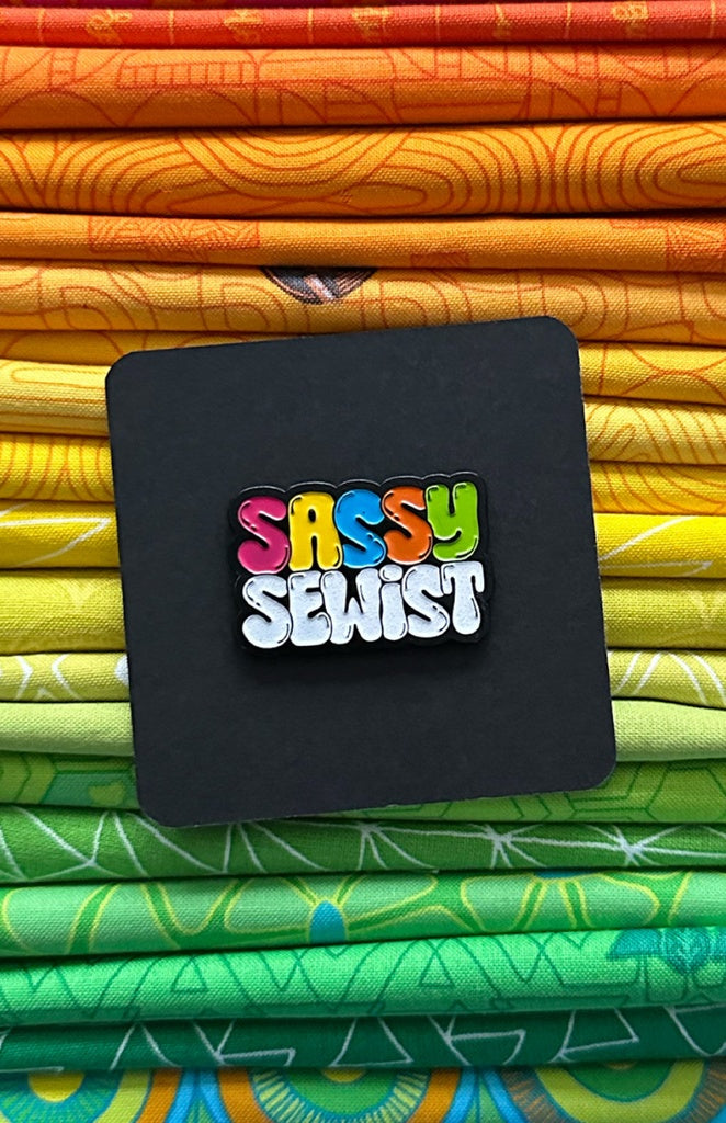 Sassy Sewist  - Enamel Pin - by Sassafrass Lane