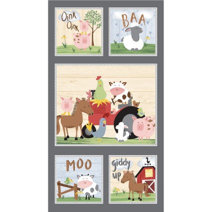 Studio E Farm-tastic Friends 7989P 23 x 42"