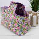 Laurel Bag Pattern - Collection Blooming Memories Figo - Reversible Project Bag - Kit