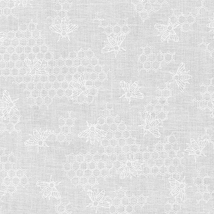 Mini Madness White Honeycomb Yardage