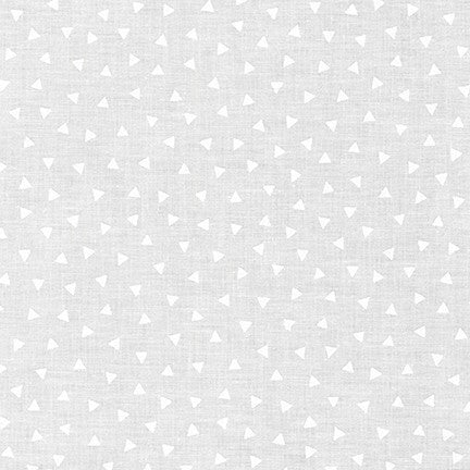 Mini Madness White Triangles Yardage