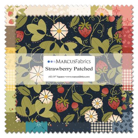 Strawberry Patched - Marcus - Squares 10" 42pcs - Layer Cake