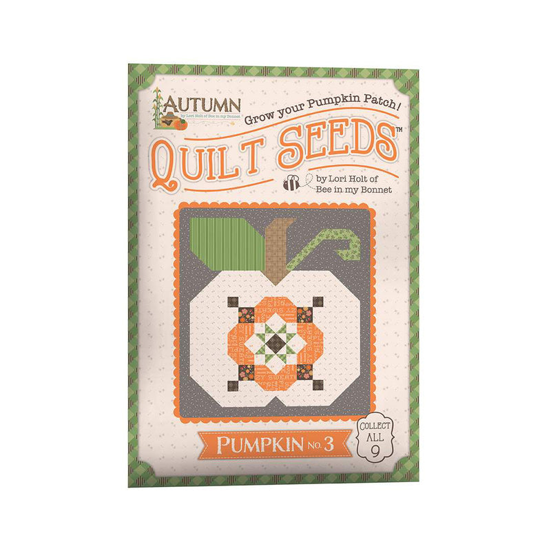 Autumn Quilt Seeds Pattern Pumpkin No. 3