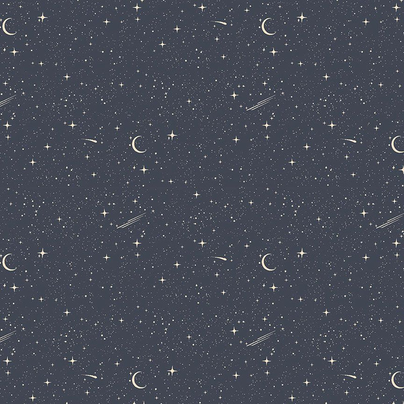 Full Moon The Celestial City Midnight Fabric