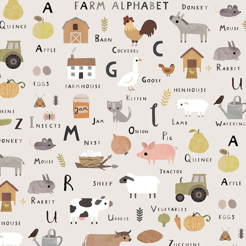 Homestead Farm Alphabet Fabric