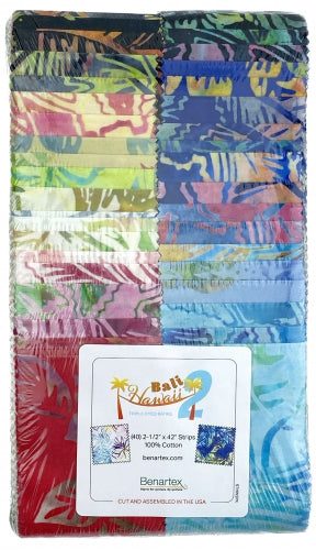 Bali Hawaii 2  40 - 2 1/2" Strips Benartex Strip-Pies