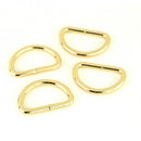 4 D-Rings 1" Gold