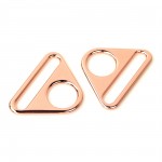 1-1/2" Triangle Ring Rose Gold