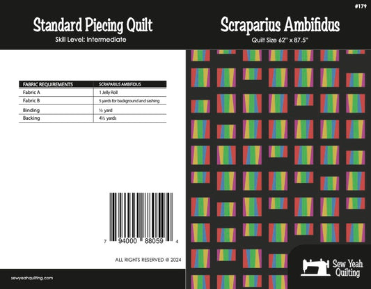 Scraparius Ambifidus Quilt 62" x 87.5"