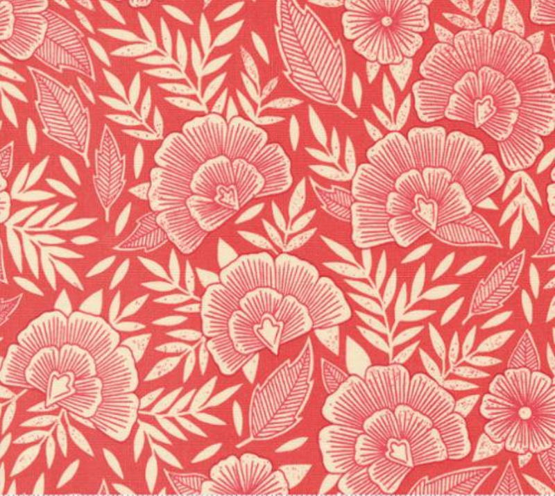 Flower Press Ginger Yardage