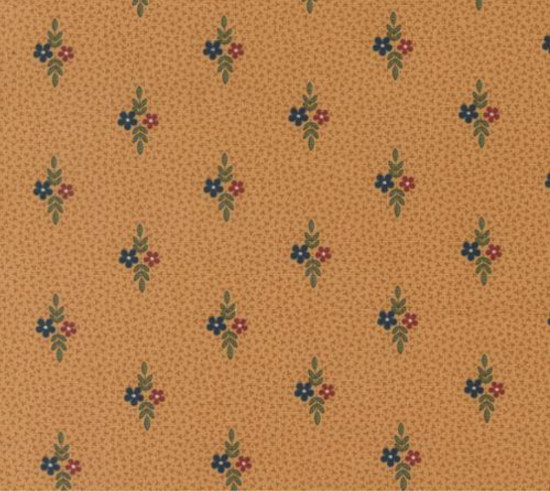 Fluttering Leaves Daisy Duo Golden Oak Yardage