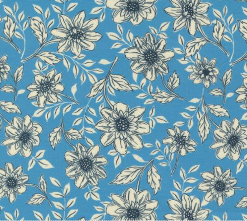 Cadence Dahlia Cornflower Yardage