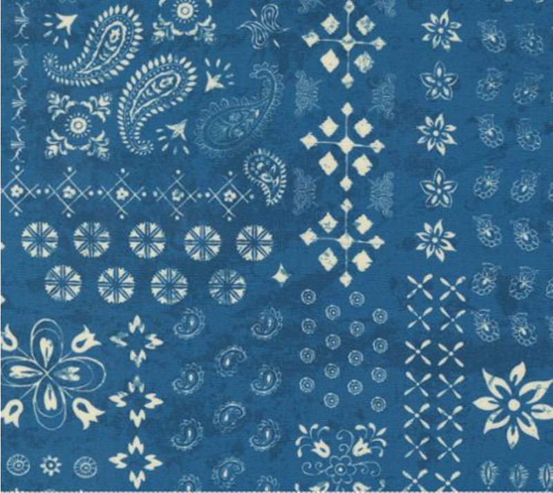 Cadence Bandana Indigo Yardage