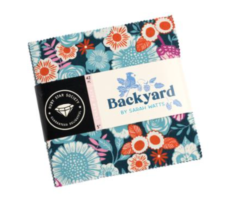 Backyard Charm Pack 42 - 5" squares