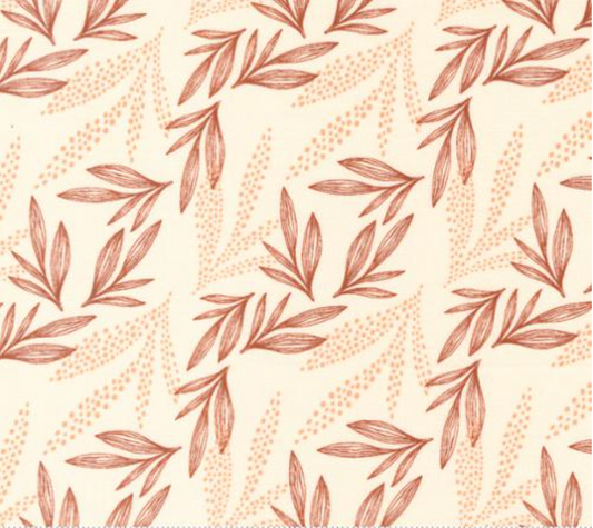 Woodland Wildflowers Cream Leaf Lore Yardage