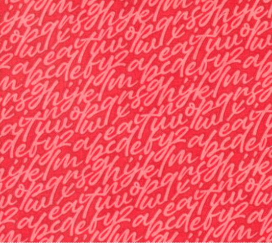 Fruit Loop Rhubarb Text Yardage