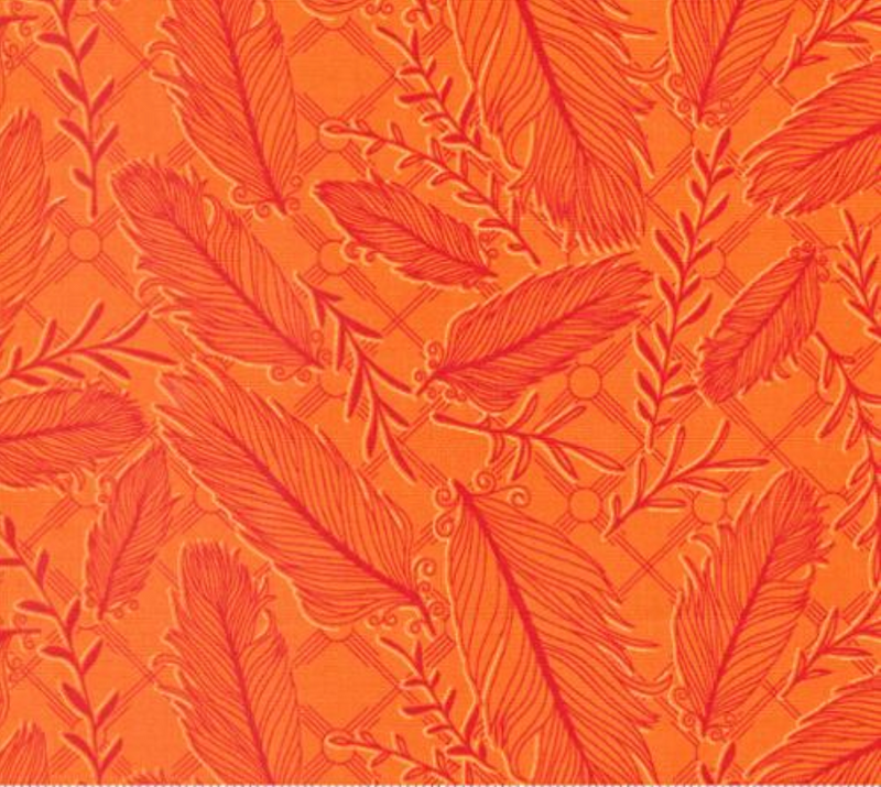 Land of Enchantment Sizzling Sunset Feather Yardage