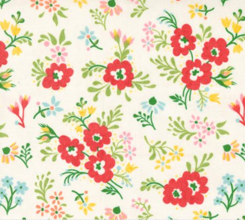 Fruit Loop Jicama Flowers Yardage