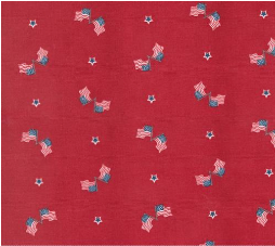 American Gatherings II Heart Red Flag Yardage