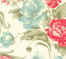 Collections Etchings Parchment Bold Blossoms Yardage