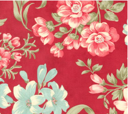 Collections Etchings Red Bold Blossoms Yardage