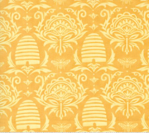 Honey Lavender Daisy Yellow Beeskep Yardage