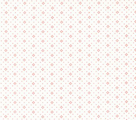 Eyelet Ivory Cherry Dot Yardage