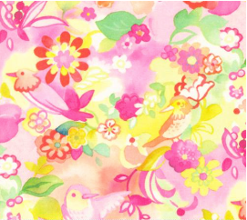 Whimsy Wonderland Cotton Candy Birdie Yardage