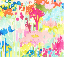 Whimsy Wonderland Rainbow Forest Yardage