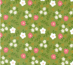 Bountiful Blooms Fern Small Floral Yardage