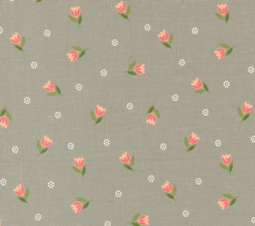 Bountiful Blooms Stone Tulip Yardage