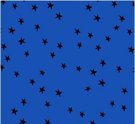 Starry Blue Ribbon Star Yardage