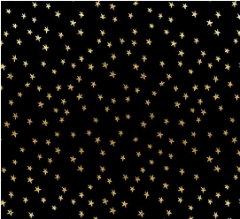 Starry Starry Black Gold Star Yardage